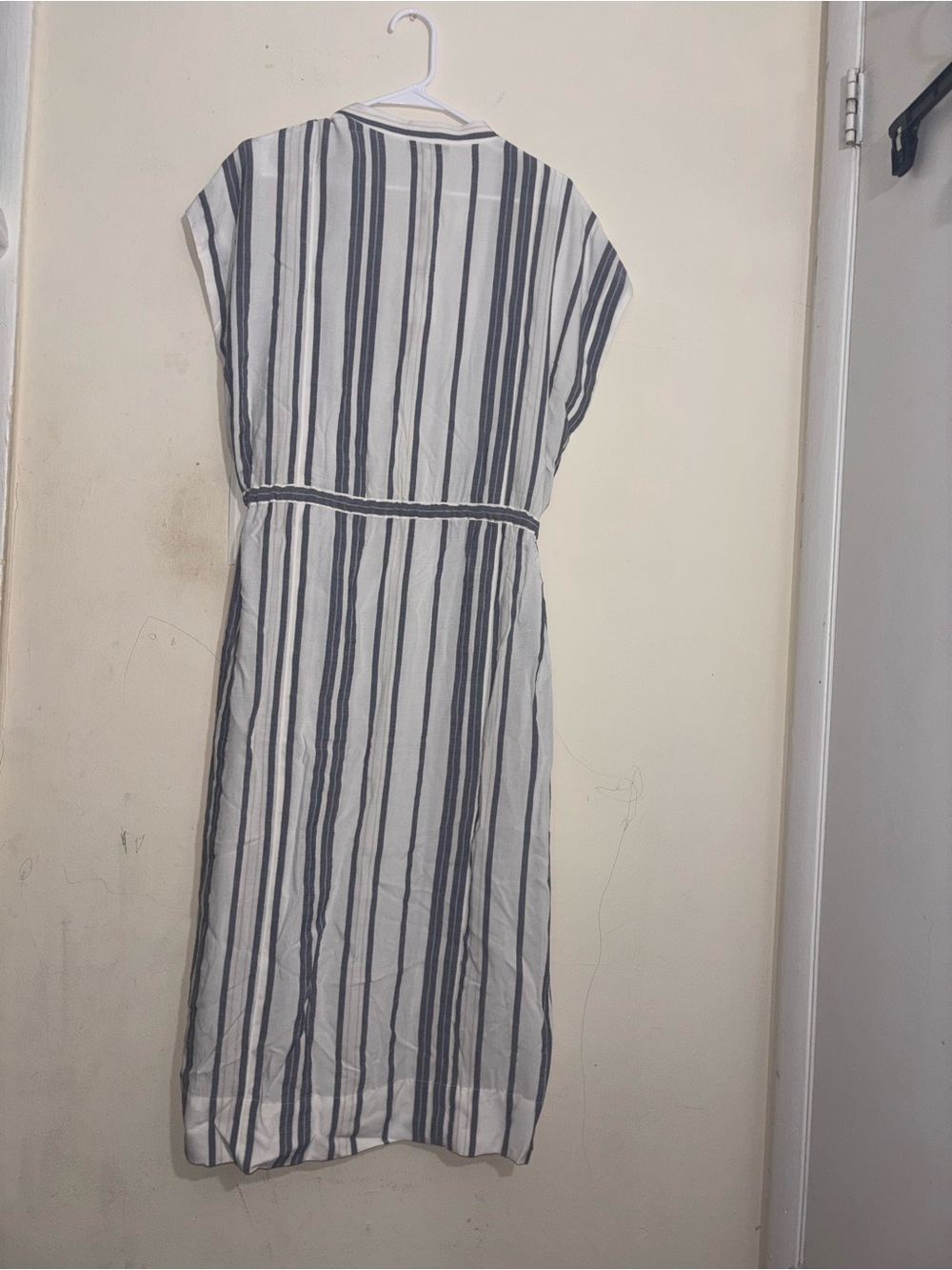 Reiss Ashley Striped Kaftan Midi Dress Size 8 - Picture 2 of 16